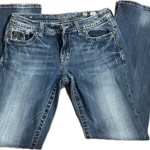 Miss Me Boot Cut Jeans in Classic Blue